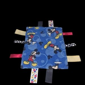 Mickey Mouse Lovey Security Chew Blanket Small 11 inch by 13 inch